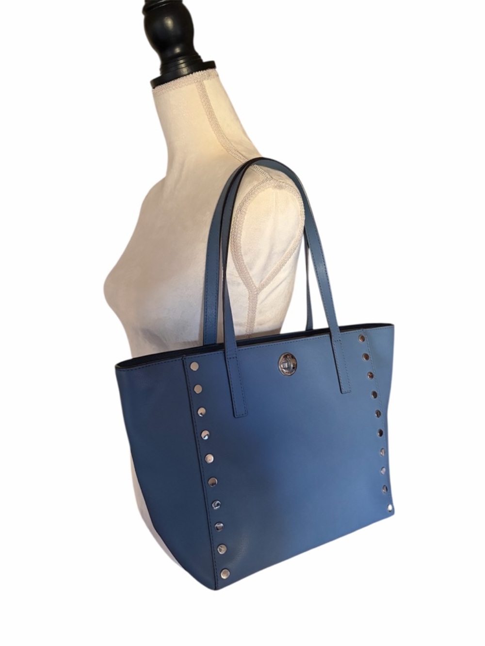 Michael Kors Stud Accent Leather Tote Shoulder Bag